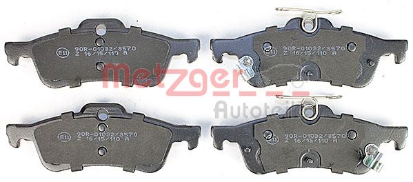 METZGER 1170815 Bremsbelagsatz, Scheibenbremse